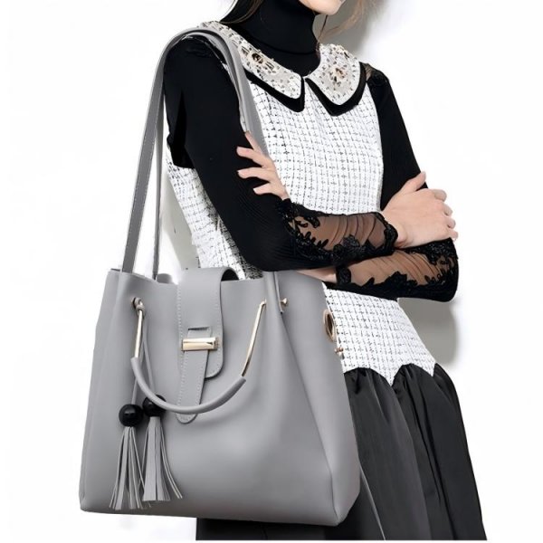 Fashion Bead Tassel Mother Bag Three Piece Set